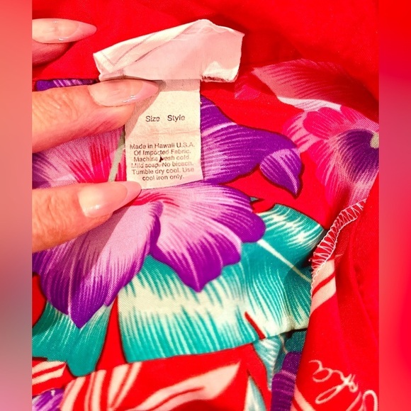 Vintage Orchid Fashions Made in  Hawaii men’s floral short sleeve shirt🏄🏻♂️💦 - Picture 10 of 10